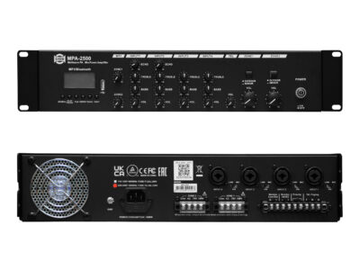 Unistar 500W x 2 Mixer Amplifier with MP3, USB, and Bluetooth - MPA-2500
