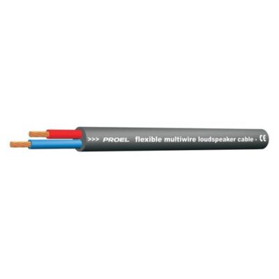Proel Ultra-Flexible 2 Twisted Conductors Speaker Cable (meter) - HPC620BK