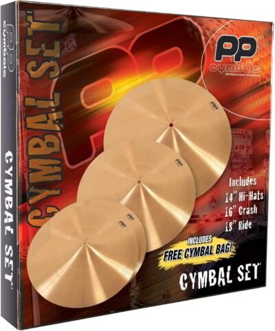 PP Cymbal Set Hi-Hat Crash Ride - PPCYM01