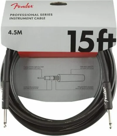 Fender Professional Series Instrument Cable ( 15ft/4.5m ) - Black